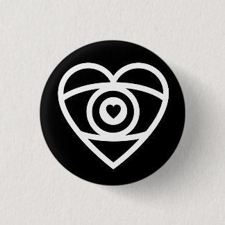 Eye Heart 1 Inch Round Button