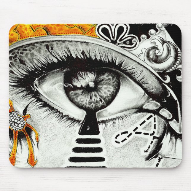 eye heart art mouse pad (Front)