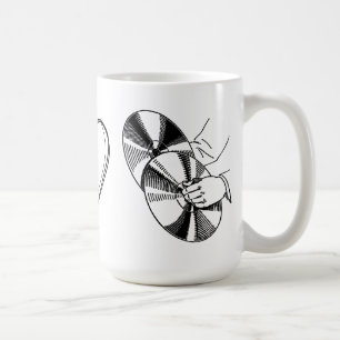Eye Heart Cymbals I Love Symbols Funny Mug