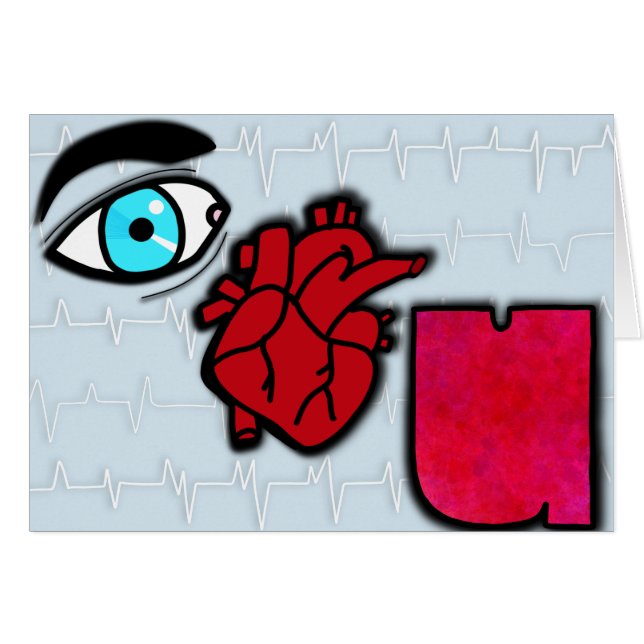 Eye Heart U (Blank Inside) (Front Horizontal)