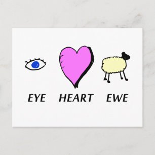 Eye Heart You Postcard