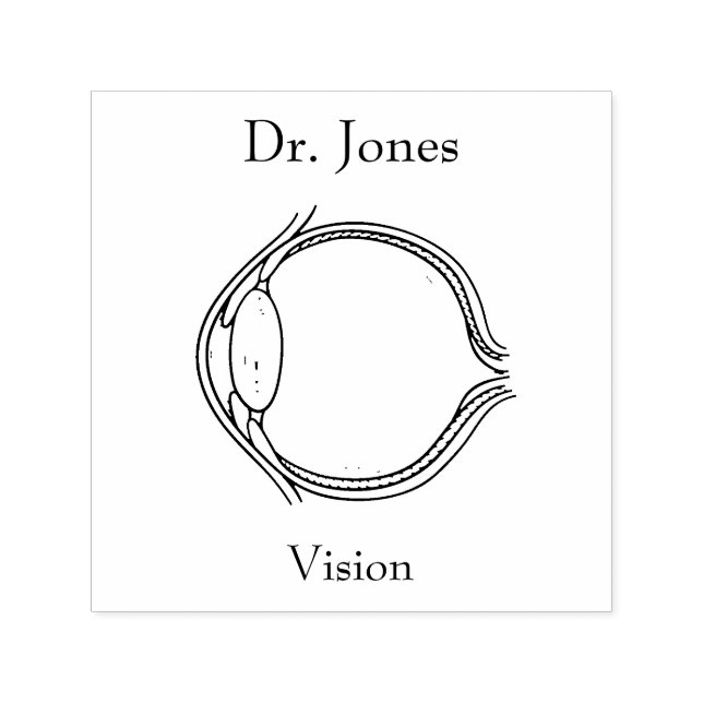 Eye, Human Organs Self Inking Rubber Stamp (Design)