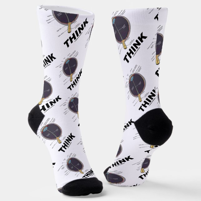 Eye (I) Think Anatomical Geek Humour Socks (Angled)