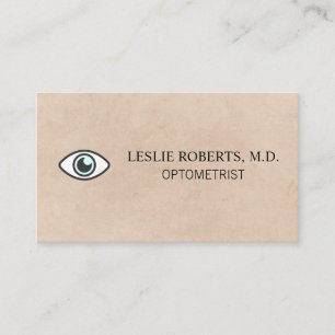 Eye Icon   Optometrist Business Card