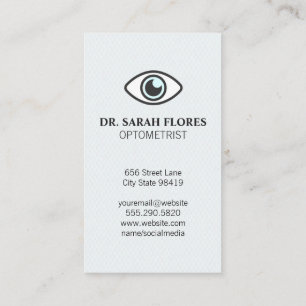 Eye Icon   Vision Chart Business Card