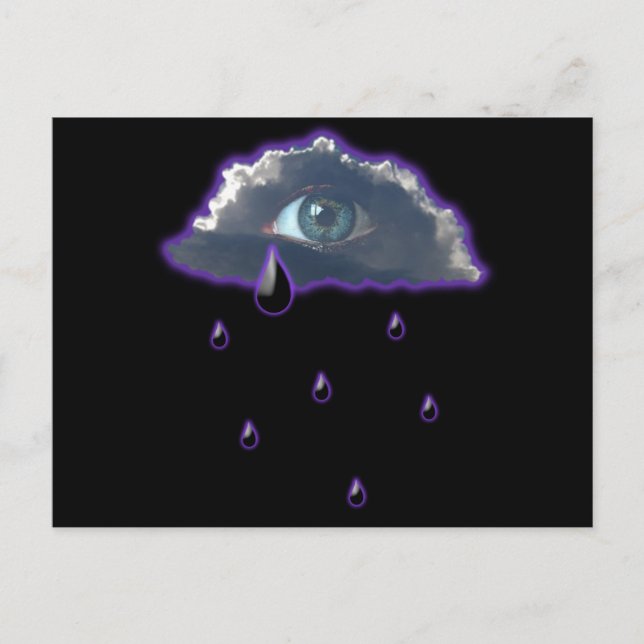 eye in the sky with tears of rain postcard (Front)