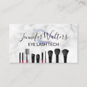 Eye Lash and Brushes Loyalty Card