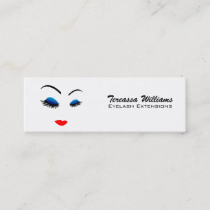 Eye Lash Extensions Skinny Business Cards
