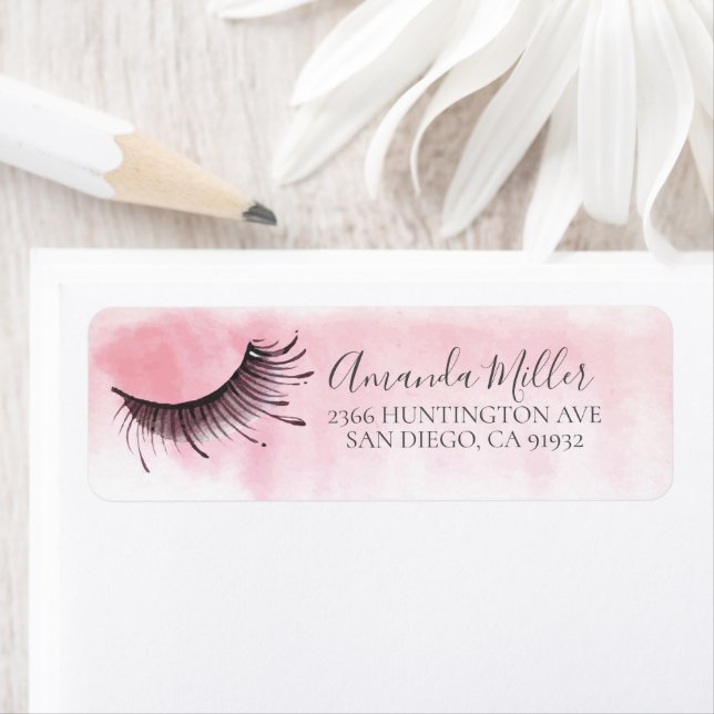 Eye Lash Return Address Label (Insitu)