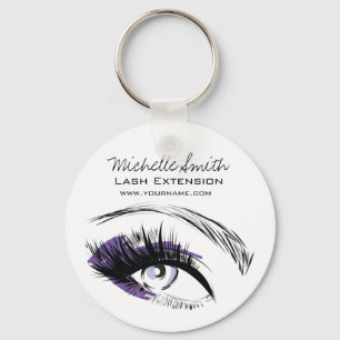 Eye long eyelashes Lash extension icon Keychain
