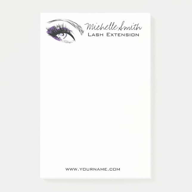 Eye long eyelashes Lash extension icon Post-it Notes (Front)