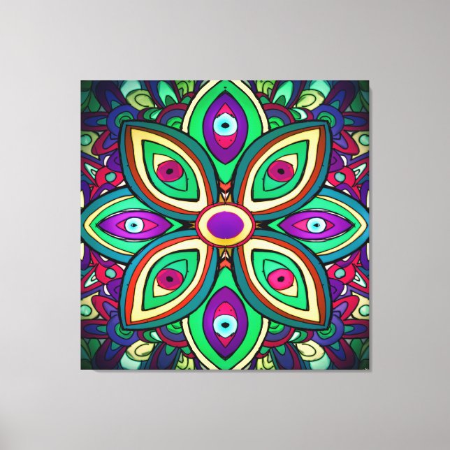 Eye Lotus (Wrapped Canvas Art Print) (Front)