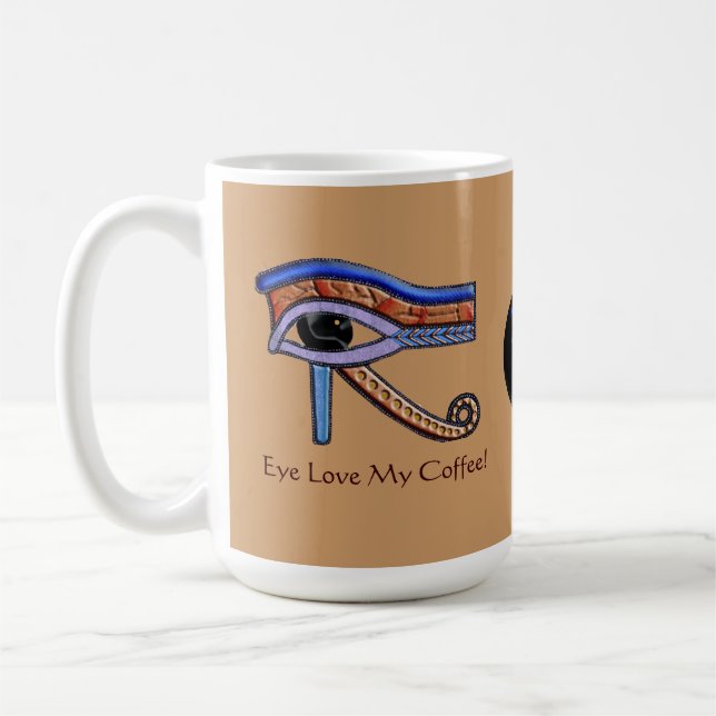 "Eye Love My Coffee!" Mugs (Left)