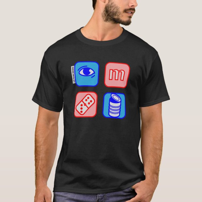 eye m domino can T-Shirt (Front)