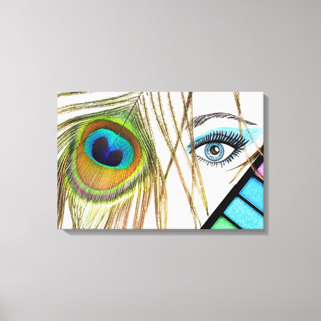 Eye Makeup Beauty Canvas Print (Front)