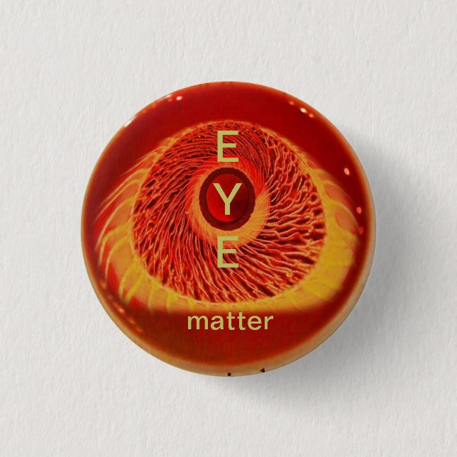 EYE matter 1 Inch Round Button (Front)