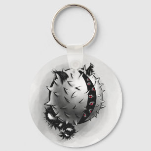 Eye Monster Spiky Ball Keychain