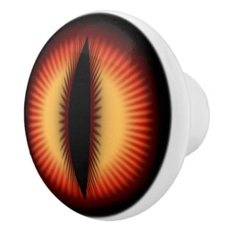 Eye of a dragon ceramic knob