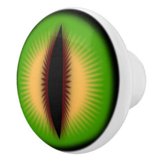 Eye of a dragon ceramic knob