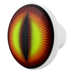 Eye of a dragon ceramic knob