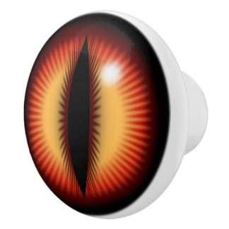 Eye of a dragon ceramic knob