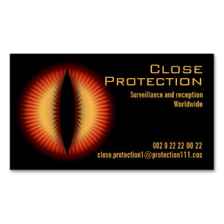 Eye of a dragon lucky charm pillow Magnetic business card