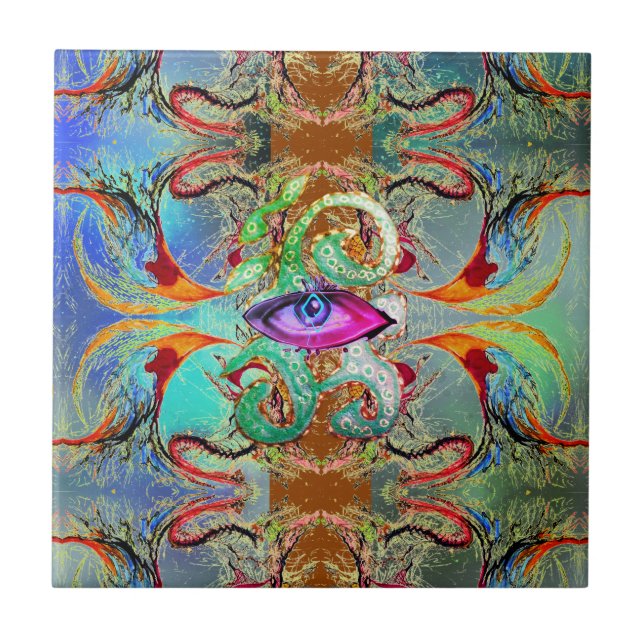 Eye of a Multidinensional Storm Tile (Front)