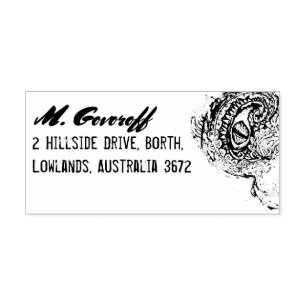 Eye of a Sea Monster Rubber Stamp