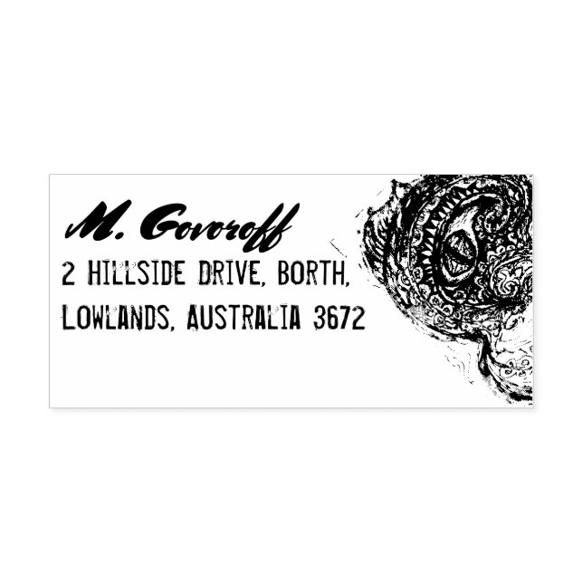 Eye of a Sea Monster Rubber Stamp (Imprint)