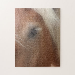 Eye Of Belgian Draught Horse Animal Jigsaw Puzzle