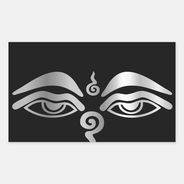 Eye of Buddha- Buddhism Symbol Sticker (Front)