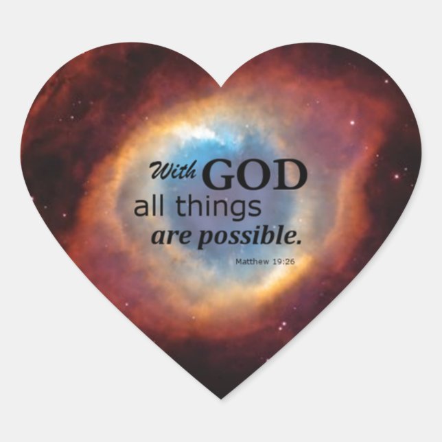 Eye of God Heart Sticker (Front)