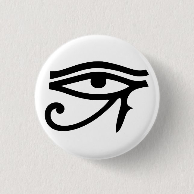 eye of horus 1 inch round button (Front)