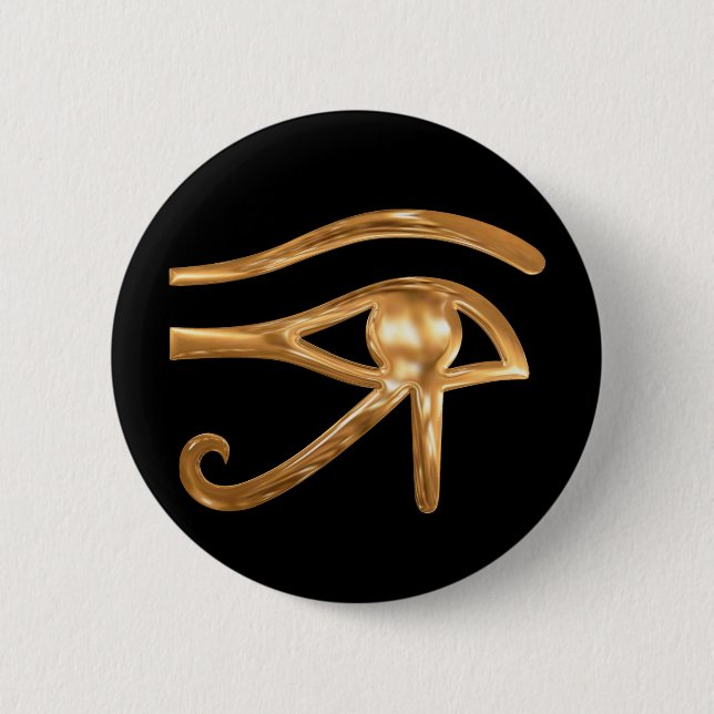 Eye of Horus 2 Inch Round Button (Front)
