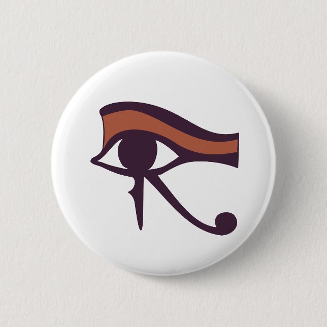 Eye of Horus 2 Inch Round Button (Front)