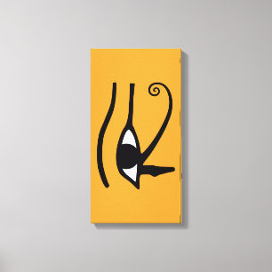 Eye of Horus - Anch - Life Key - Hieroglyphs Canvas Print