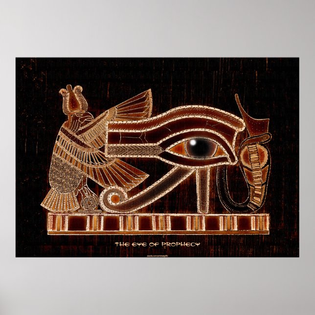 Eye of Horus Ancient Egyptian Symbol of Prophecy Poster (Front)