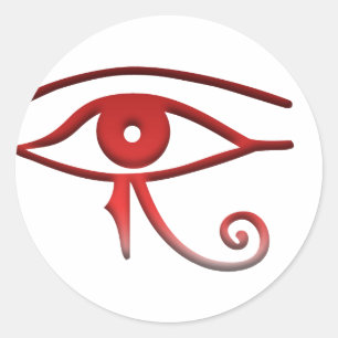 Eye of horus classic round sticker