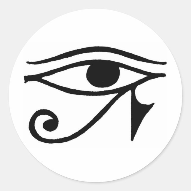 Eye of Horus Classic Round Sticker (Front)
