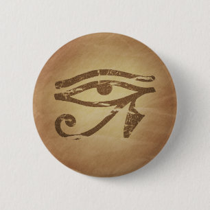 Eye of Horus Egyptian Magic Charms 2 Inch Round Button