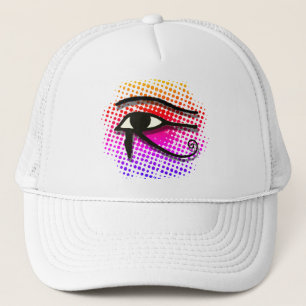 Eye Of Horus Egyptian Symbol Colourful Vortex Trucker Hat