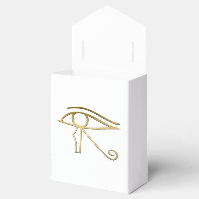 Eye of Horus Egyptian symbol Favor Box (Opened)