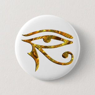 Eye Of Horus - GOLD 2 Inch Round Button
