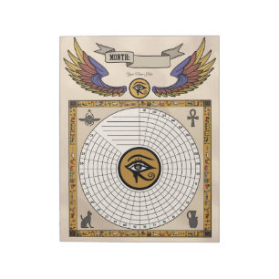 Eye of Horus Habit Tracker Bloc-notes personnalisé