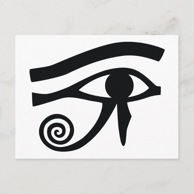 Eye of Horus Hieroglyphic Postcard (Front)