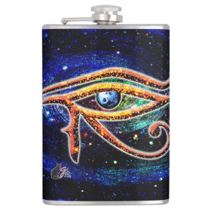 Eye Of Horus Hip Flask