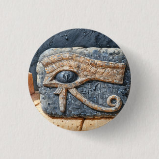 Eye of Horus icon, ancient Egyptian civilization 1 Inch Round Button