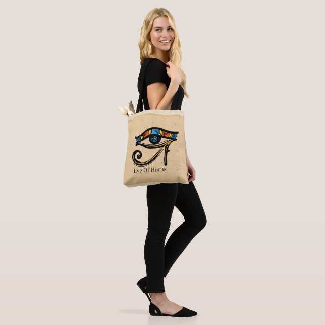 Eye Of Horus on papyrus, Egyptian hieroglyphs  Tote Bag (On Model)