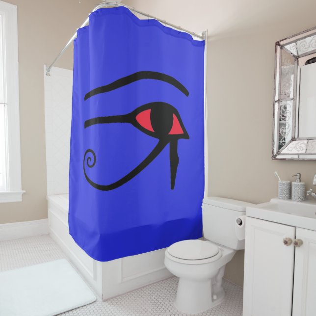 Eye of Horus Shower Curtain (In Situ)