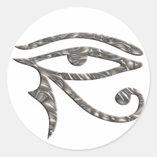 Eye Of Horus - SILVER Classic Round Sticker